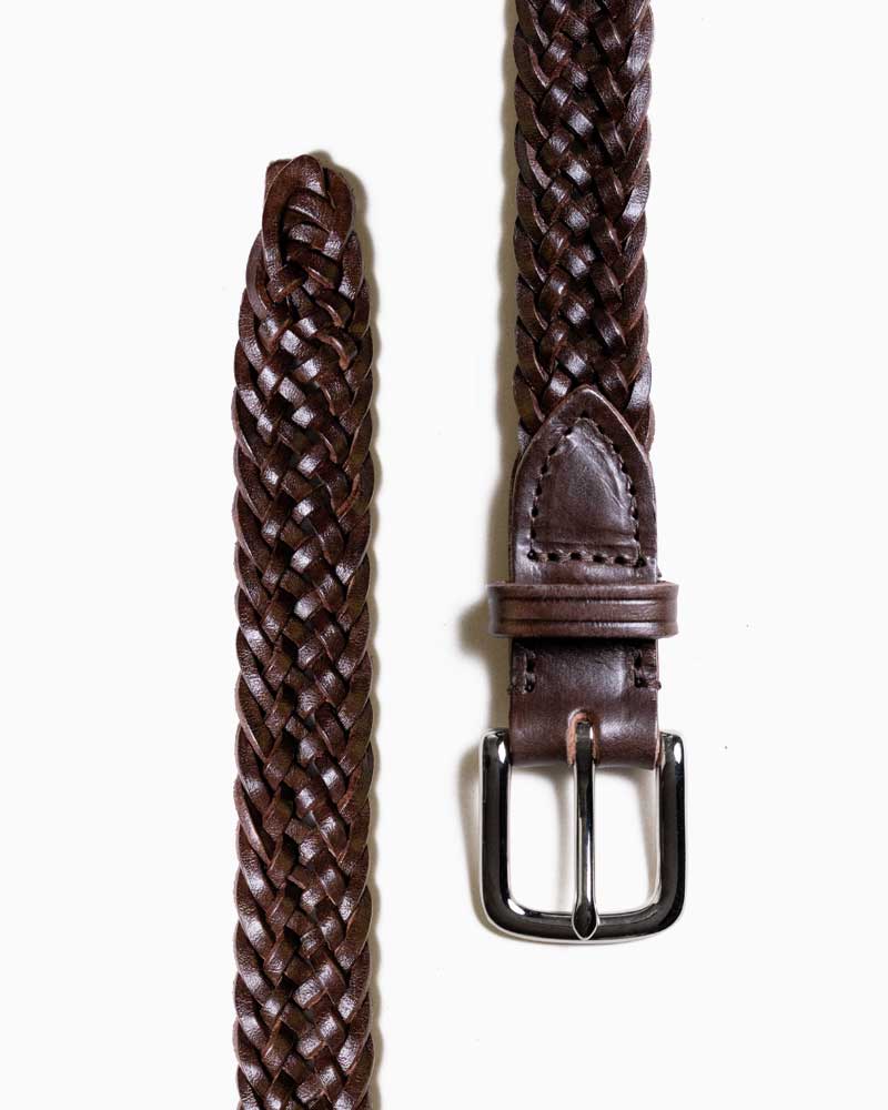 BEORMA（ベオーマ）25mm INTERLINKED PLAITED BELT（25mmメッシュベルト）/Dk.Brown（ダークブラウン）