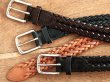 画像5: Whitehouse Cox（ホワイトハウスコックス）P-2274 Cow Hide 28mm Plaited Belt（メッシュベルト）/Newton（ニュートン） (5)