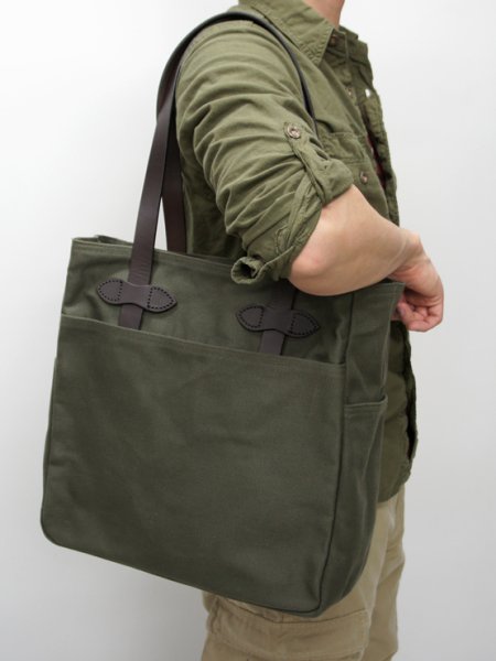 画像6: FILSON(フィルソン)OPEN TOTE BAG(オープントートバッグ)/ OTTER GREEN(オッターグリーン) (6)