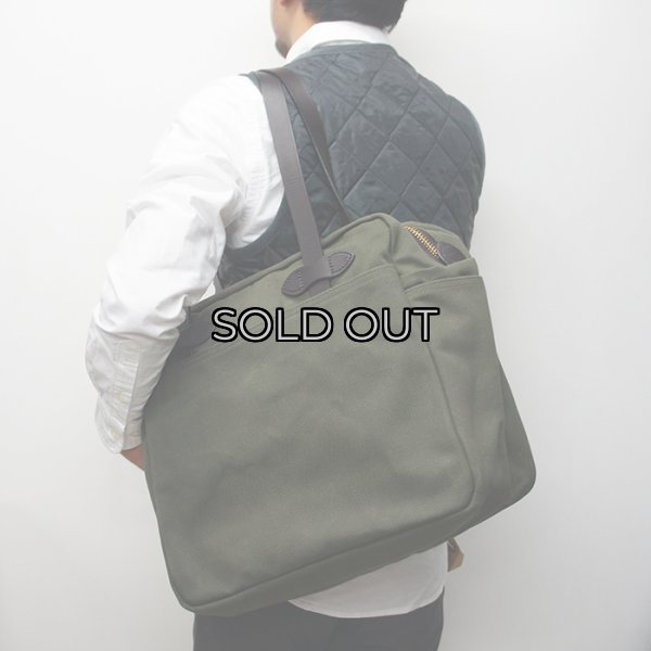 画像8: FILSON（フィルソン）TOTE BAG WITH ZIPPER（ジッパー付トートバッグ）/ OTTER GREEN（オッターグリーン） (8)
