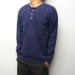 画像8: Good On（グッドオン）Long Sleeve Henley Neck Tee（ロングスリーブヘンリーネックTシャツ）"Pigment Dye"/Black（ブラック） (8)