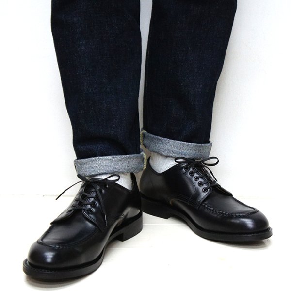 画像8: WHEEL ROBE(ウィールローブ)HEAVY STITCHING MOC TOE(ヘビーステッチングモックトゥ)/Black(ブラック) (8)