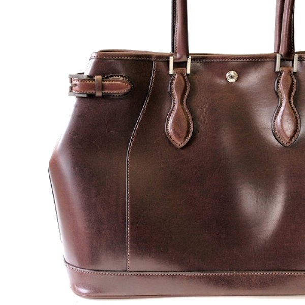 画像3: WILD SWANS(ワイルドスワンズ)Drucker(ドラッカー)トートバッグ"サドルプルアップ"/Choco(チョコ) (3)