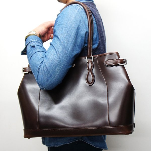 画像8: WILD SWANS(ワイルドスワンズ)Drucker(ドラッカー)トートバッグ"サドルプルアップ"/Choco(チョコ) (8)