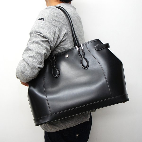 画像8: WILD SWANS(ワイルドスワンズ)Drucker(ドラッカー)トートバッグ"サドルプルアップ"/Black(ブラック) (8)