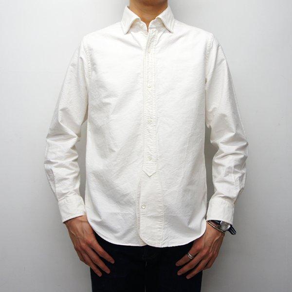 画像7: Nigel Cabourn（ナイジェル・ケーボン）BRITISH OFFICER'S SHIRT（ブリティッシュオフィサーズシャツ）”VINTAGE OXFORD" / Off White（オフホワイト） (7)
