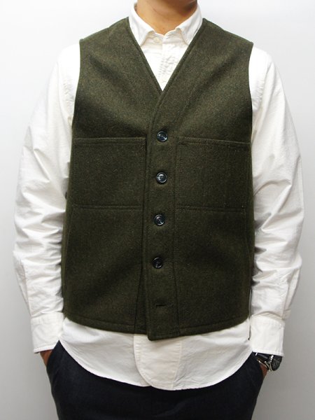 画像8: FILSON(フィルソン)MACKINAW WOOL VEST(マッキーノウールベスト)/ DARK GREEN(ダークグリーン) (8)