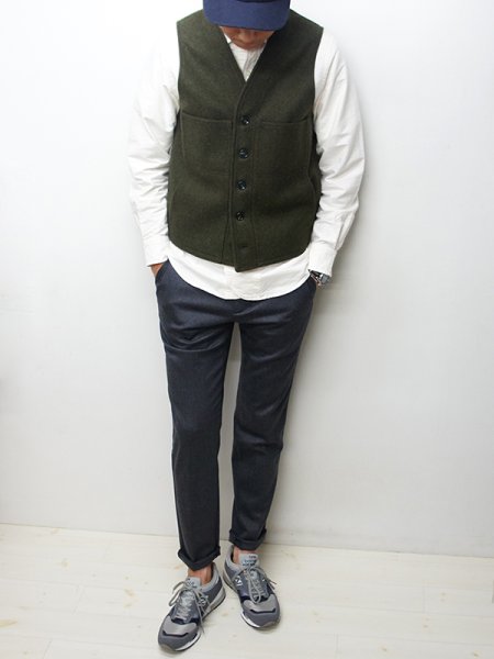 画像11: FILSON(フィルソン)MACKINAW WOOL VEST(マッキーノウールベスト)/ DARK GREEN(ダークグリーン) (11)