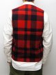 画像10: FILSON（フィルソン）MACKINAW WOOL VEST（マッキーノウールベスト）/Red×Black（レッド×ブラック） (10)