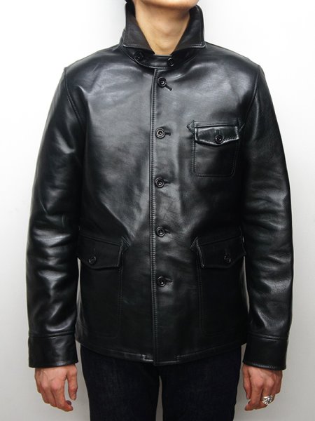 画像16: 【PointUp10%11/10迄】Y'2 LEATHER(ワイツーレザー)ANILINE HORSE SHIRT JACKET(アニリンホースシャツジャケット)/Black(ブラック) (16)