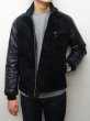 画像13: Y'2 LEATHER（ワイツーレザー）STEER SUEDE×STEER OIL RIB JACKET（ステアスエード×ステアオイル リブジャケット）/Black（ブラック） (13)