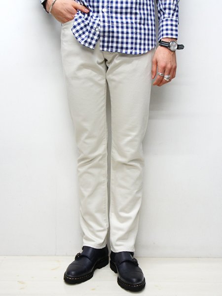 画像12: F.O.B FACTORY(エフオービーファクトリー)PIQUE 5POCKET PANTS(ピケ5ポケットパンツ)"Highcount Pique" / Ivory(アイボリー)【裾上げ無料】 (12)