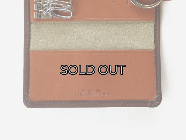 画像5: Whitehouse Cox（ホワイトハウスコックス）S9692 Key Case With Ring（キーケース）/Brown×Tan（ブラウン×タン） (5)