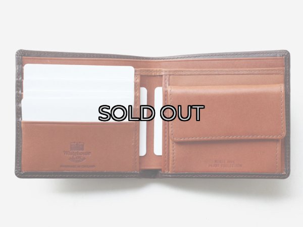 画像3: Whitehouse Cox（ホワイトハウスコックス）S7532 Coin Wallet（2つ折りウォレット）/Brown×Tan（ブラウン×タン） (3)