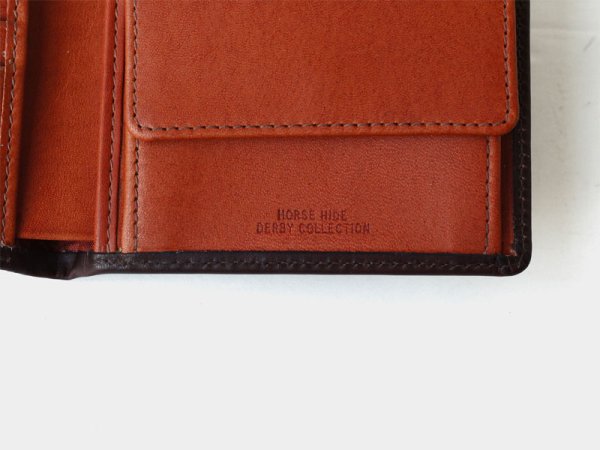 画像6: Whitehouse Cox(ホワイトハウスコックス)S7532 Coin Wallet(2つ折りウォレット)/Brown×Tan(ブラウン×タン) (6)