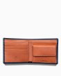 画像2: Whitehouse Cox（ホワイトハウスコックス）S7532 Coin Wallet（2つ折りウォレット）/Navy×Tan（ネイビー×タン） (2)