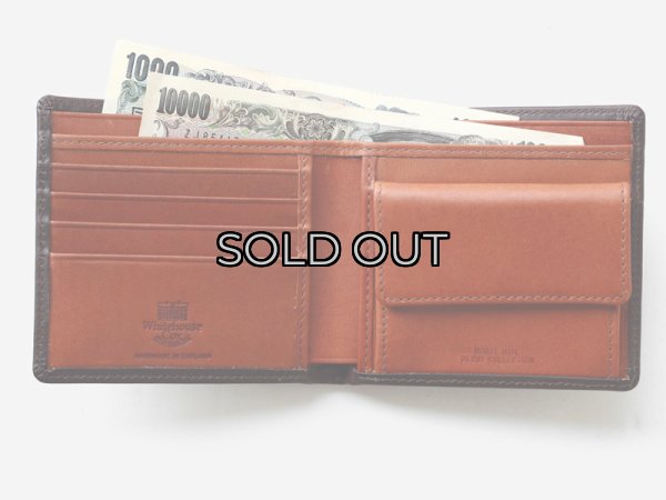 画像4: Whitehouse Cox（ホワイトハウスコックス）S7532 Coin Wallet（2つ折りウォレット）/Brown×Tan（ブラウン×タン） (4)