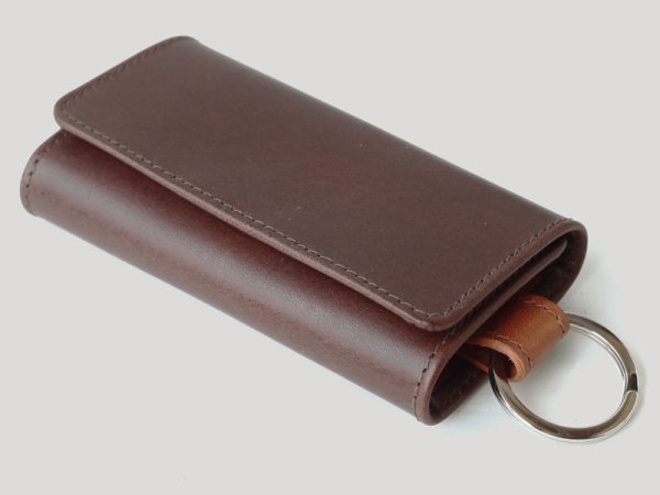 画像7: Whitehouse Cox(ホワイトハウスコックス)S9692 Key Case With Ring(キーケース)/Brown×Tan(ブラウン×タン) (7)