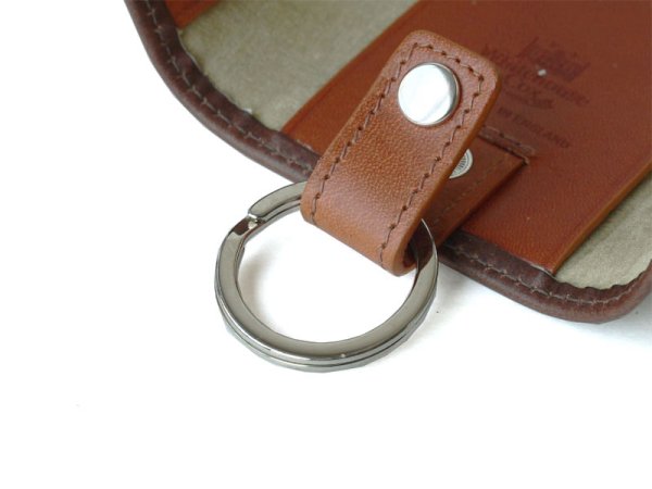 画像3: Whitehouse Cox(ホワイトハウスコックス)S9692 Key Case With Ring(キーケース)/Brown×Tan(ブラウン×タン) (3)