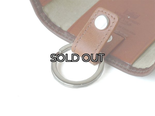 画像3: Whitehouse Cox（ホワイトハウスコックス）S9692 Key Case With Ring（キーケース）/Brown×Tan（ブラウン×タン） (3)