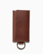 画像1: Whitehouse Cox（ホワイトハウスコックス）S9692 Key Case With Ring（キーケース）/Brown×Tan（ブラウン×タン） (1)