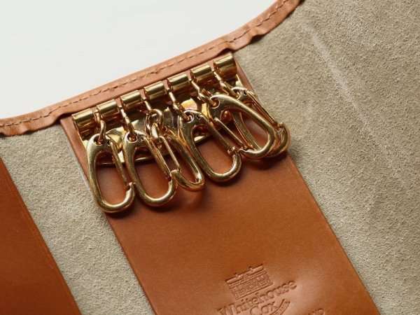 画像3: Whitehouse Cox(ホワイトハウスコックス)S9692 Key Case With Ring(キーケース)/Havana(ハバナ) (3)