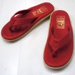 画像1: ISLAND SLIPPER（アイランドスリッパ）PT202 レザートングサンダル/Red（レッド） (1)