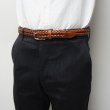 画像6: Whitehouse Cox（ホワイトハウスコックス）P-2274 Cow Hide 28mm Plaited Belt（メッシュベルト）/Newton（ニュートン）※36インチのみ (6)