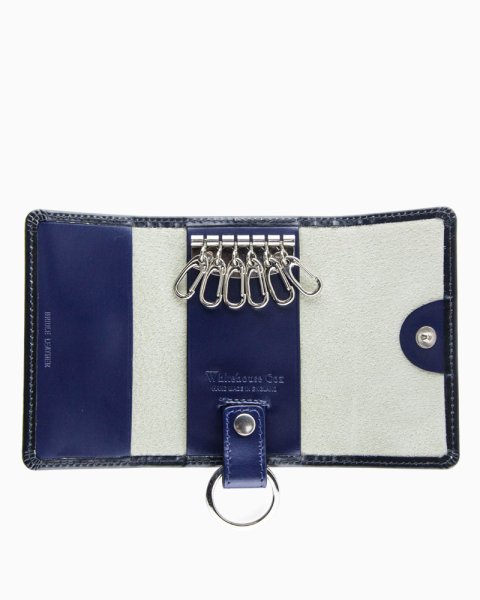 画像2: Whitehouse Cox(ホワイトハウスコックス)S9692 Key Case With Ring(キーケース)/Black×Marine(ブラック×マリン) (2)