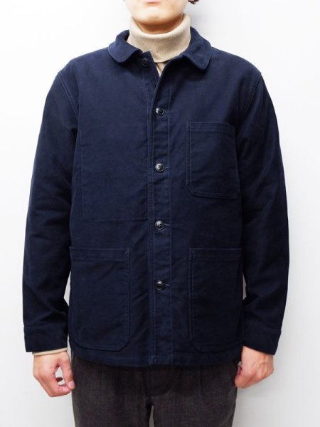 画像9: F.O.B FACTORY（エフオービーファクトリー）FRENCH MOLESKIN JACKET（フレンチモールスキンジャケット）"Heavy Moleskin" / Navy（ネイビー） (9)