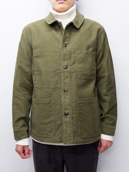 画像9: F.O.B FACTORY(エフオービーファクトリー)FRENCH MOLESKIN JACKET(フレンチモールスキンジャケット)"Heavy Moleskin" / Olive(オリーブ) (9)
