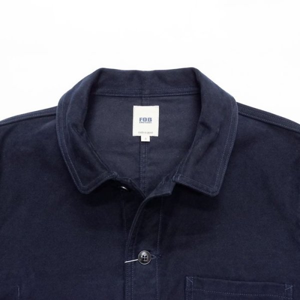 画像2: F.O.B FACTORY（エフオービーファクトリー）FRENCH MOLESKIN JACKET（フレンチモールスキンジャケット）"Heavy Moleskin" / Navy（ネイビー） (2)