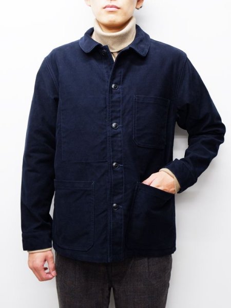 画像6: F.O.B FACTORY（エフオービーファクトリー）FRENCH MOLESKIN JACKET（フレンチモールスキンジャケット）"Heavy Moleskin" / Navy（ネイビー） (6)