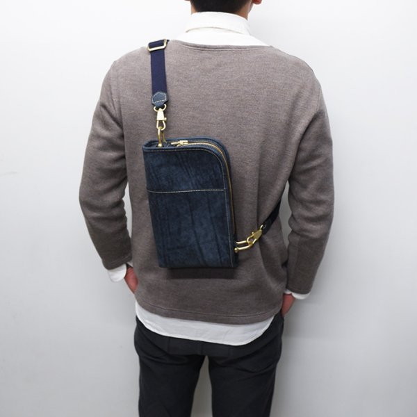 画像9: WILD SWANS(ワイルドスワンズ)COLLIER(コリアー)ショルダーバッグ"プエブロ"/Navy(ネイビー) (9)