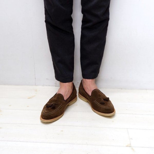 画像8: 『OUTLET』SANDERS（サンダース）Tassel Loafer（タッセルローファー）"Suede Leather" / Snuff Suede（ブラウンスエード） (8)