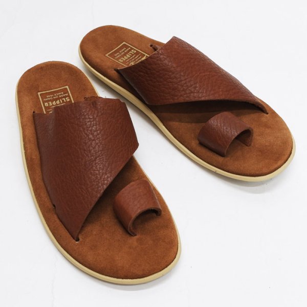 画像3: ＜40%OFF＞ISLAND SLIPPER（アイランドスリッパ）PTS704BH（ブハイドレザーサンダル）/ Peanut×Tobacco（ピーナッツ×タバコ）※US:8（約28cm）のみ (3)