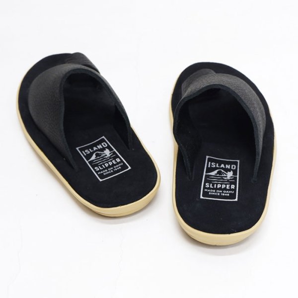 画像5: ＜40%OFF＞SLAND SLIPPER（アイランドスリッパ）PTS704BH（ブルハイドレザーサンダル）/ Black×Black（ブラック×ブラック） (5)