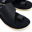 画像6: ISLAND SLIPPER（アイランドスリッパ）PTS704BH ブルハイドレザーサンダル/Black×Black（ブラック×ブラック） (6)