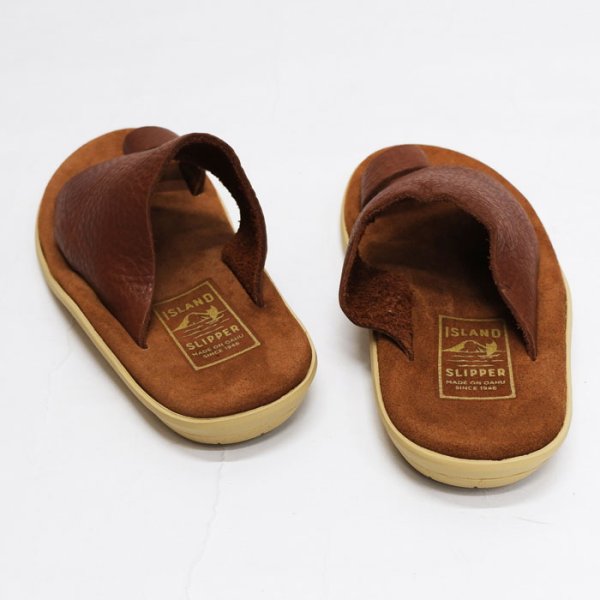 画像5: ＜40%OFF＞ISLAND SLIPPER（アイランドスリッパ）PTS704BH（ブハイドレザーサンダル）/ Peanut×Tobacco（ピーナッツ×タバコ）※US:8（約28cm）のみ (5)