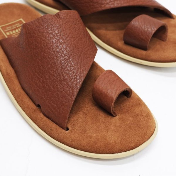 画像6: ＜40%OFF＞ISLAND SLIPPER（アイランドスリッパ）PTS704BH（ブハイドレザーサンダル）/ Peanut×Tobacco（ピーナッツ×タバコ）※US:8（約28cm）のみ (6)