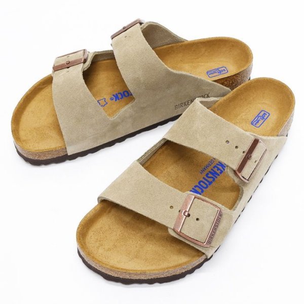 画像1: BIRKENSTOCK（ビルケンシュトック）ARIZONA（アリゾナ）"ソフトフットベッド"/Taupe Suede（トープスエード） (1)