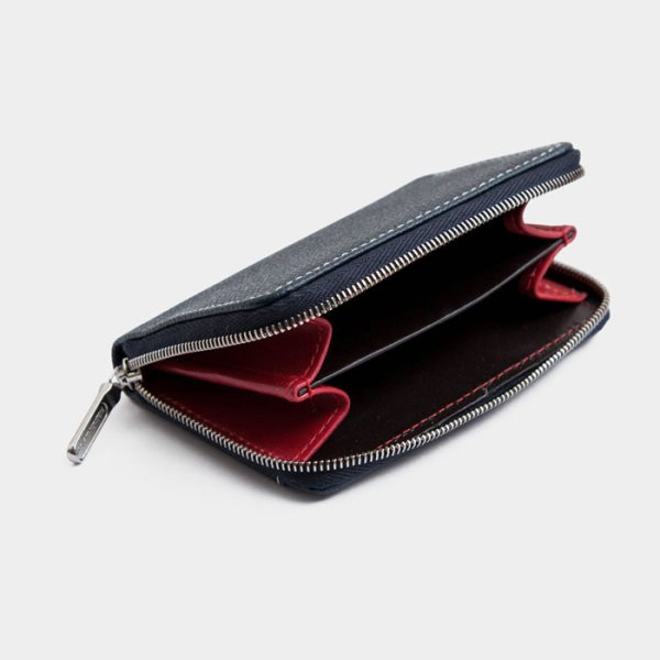 画像4: Whitehouse Cox(ホワイトハウスコックス)S1941 Zip Multi Case(ジップマルチケース)/Navy×Red(ネイビー×レッド) (4)