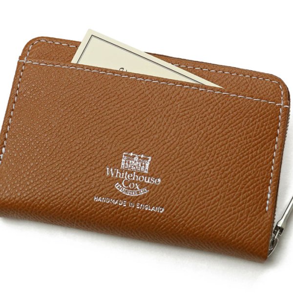 画像4: Whitehouse Cox(ホワイトハウスコックス)S1941 Zip Multi Case(ジップマルチケース)/Tan×Havana(タン×ハバナ) (4)