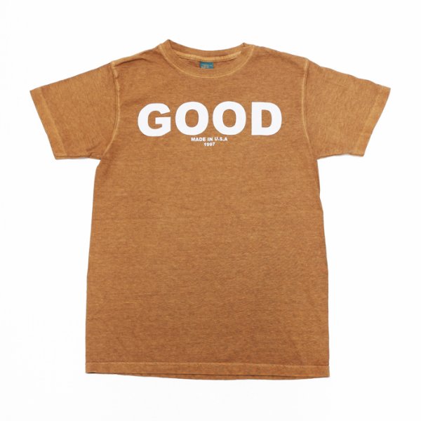 画像1: Good On（グッドオン）Short Sleeve Crew Neck Logo Print Tee（ショートスリーブクルーネックロゴプリントTシャツ）"GOOD ON"/Mocha（モカ）※Sサイズのみ (1)