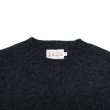 画像3: INVERALLAN（インバーアラン）Crew Neck Saddle Shoulder Sweater（クルーネックサドルショルダーセーター）Supersoft Shetland/Charcoal（チャコールグレー） (3)