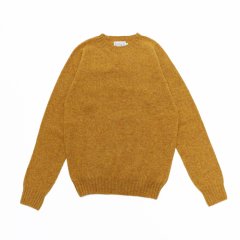 INVERALLAN（インバーアラン）Crew Neck Saddle Shoulder Sweater（クルーネックサドルショルダーセーター）Supersoft Shetland/Cumin（クミン）