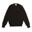 画像1: INVERALLAN（インバーアラン）Crew Neck Saddle Shoulder Sweater（クルーネックサドルショルダーセーター）Voe True Shetland/Black（ブラック） (1)