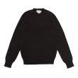 画像1: INVERALLAN（インバーアラン）Crew Neck Saddle Shoulder Sweater（クルーネックサドルショルダーセーター）Voe True Shetland/Black（ブラック）※サイズ40のみ (1)