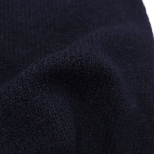 画像6: INVERALLAN（インバーアラン）Crew Neck Saddle Shoulder Sweater（クルーネックサドルショルダーセーター）"Supersoft Shetland" / New Navy（ニューネイビー） (6)