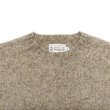 画像3: INVERALLAN（インバーアラン）Crew Neck Saddle Shoulder Sweater（クルーネックサドルショルダーセーター）Supersoft Shetland/Mushroom（マッシュルーム） (3)